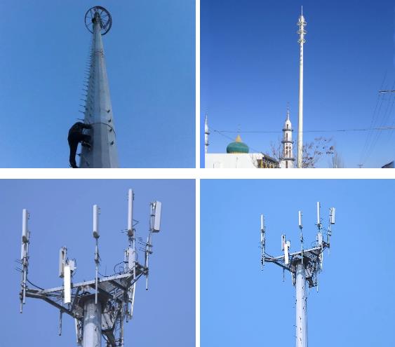 鋼鉄アンテナ ポーランド人はMonopoleタワー放送/携帯電話信号0のためのそびえている