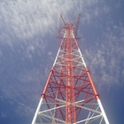 ISO 1461 ASTM A123 HDGの管状のテレコミュニケーションの鋼鉄タワー