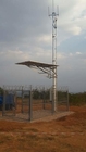 Monopoleマイクロウェーブ アンテナ無線タワーは鋼鉄Q345に電流を通した