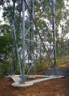 鋼鉄格子管状の電気通信の移動式アンテナ鉄塔3または脚4