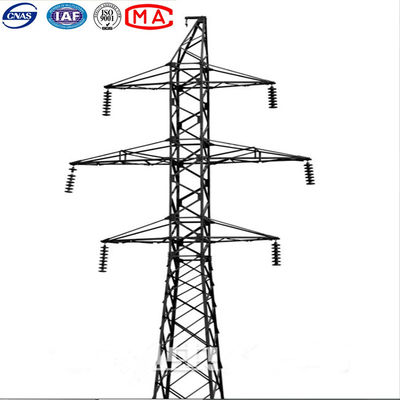 11kv頭上式の送電線鋼鉄Q235B電気タワー