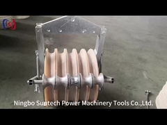 基づいているローラーが付いている滑車ブロックをひもでつなぐ508のmmの送電線コンダクター