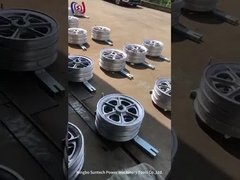 ブロックをひもでつなぐアルミニウムSheaveのゴムによって並べられるコンダクター