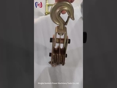 丸目型3tケーブルポリーブロック 鉄鋼トランスミッションライン ストリングツール