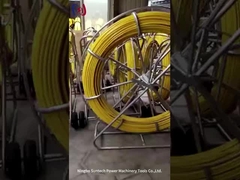 電力工学グラスファイバーケーブルダクトロッド 13mm 追跡可能