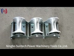 地下作業用ナイロン滑車3個ケーブルガイドローラー