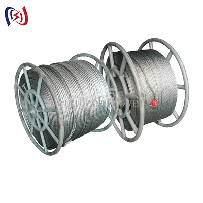 品質  Transmission Line Anti Twisting Braided Galvanised Conductor Steel Pilot Wire Rope 工場