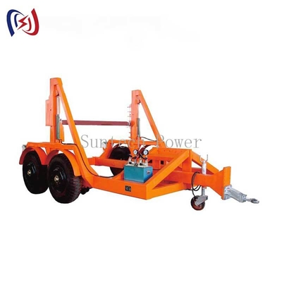品質  Heavy Duty Cable Reel Trailer 20T Capacity for Industrial Transport 工場