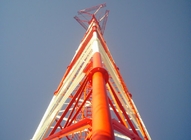 電流を通されたテレコミュニケーション3脚の管状の鋼鉄タワー15m - 50m