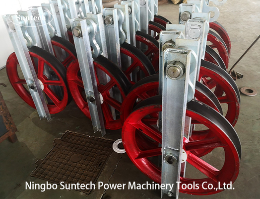 ブロックをひもでつなぐ916mm 300KN単一の鋼鉄Sheaveコンダクター