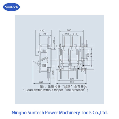 屋内三相HV 12KV AC負荷壊れ目スイッチ
