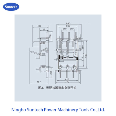 屋内三相HV 12KV AC負荷壊れ目スイッチ