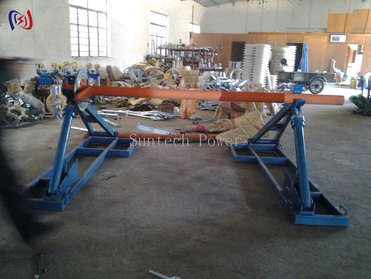 超重量 切断可能なケーブルロールスタンド 10トンの容量 耐腐蝕のフレーム サブステーションと電信プロジェクト