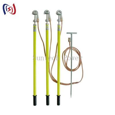 電気安全用銅クランプ付きヘビーデューティー接地リード