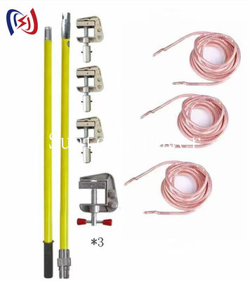 電気安全用銅クランプ付きヘビーデューティー接地リード