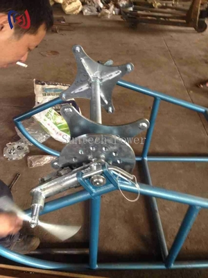 ​​ロープ巻取り機とスタンド、産業用ロープ管理用ヘビーデューティスチール構造​