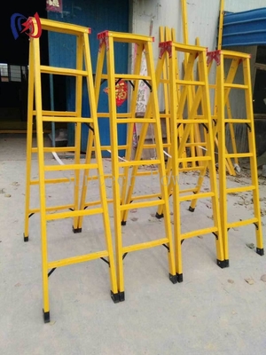 電気作業用100kV絶縁グラスファイバーラダー