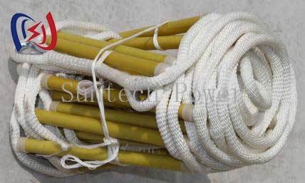 活線作業用絶縁ロープはしご 100kV誘電