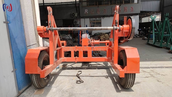 重荷ケーブルリールトレーラー 20T 工業輸送用容量
