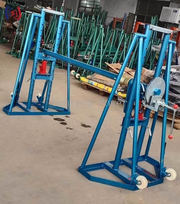 電源線建設用液圧ケーブルリールスタンド SI-5