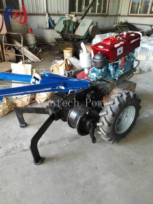 15馬力歩行型トラクターウインチ、電力線建設用1040mmホイールベース