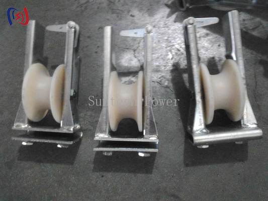 架空送電線用途向けナイロンシーブとカスタマイズされたシーブ寸法を備えた高張力電線張線ブロック