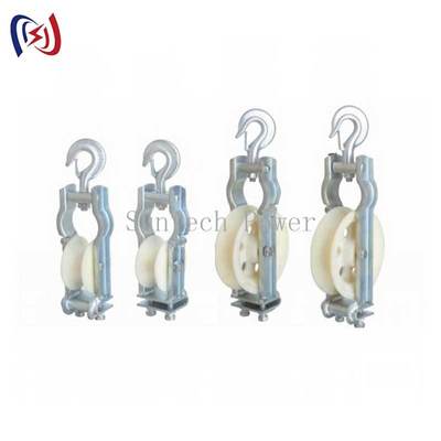 660*560*100mmシーブサイズ、LGJ1250最大導体対応、建設工事用耐久性導体張線ブロック、1年間の寿命