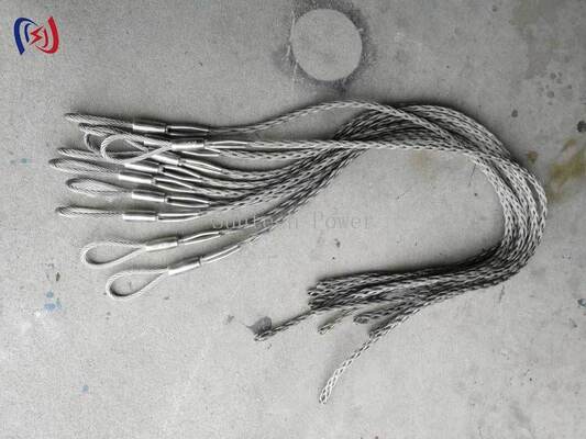 信頼性の高いOPGWメッシュソックジョイント 7-22mmケーブルダイア,10-25KN定位負荷,安全なトランスミッションラインスプライスのための耐腐蝕性