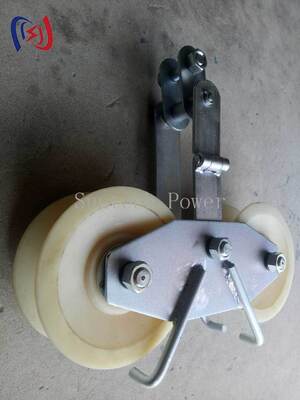 Heavy Duty High Capacity Tandem Sheave Stringing Block with 25KN Rated Load for Transmission Lines