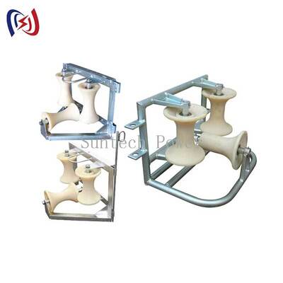 プロのコーナーグラウンドローラー3シブ10KNのレーティング負荷と耐腐食設計で90度の曲がり保護