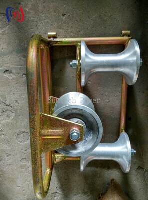 プロのコーナーグラウンドローラー3シブ10KNのレーティング負荷と耐腐食設計で90度の曲がり保護