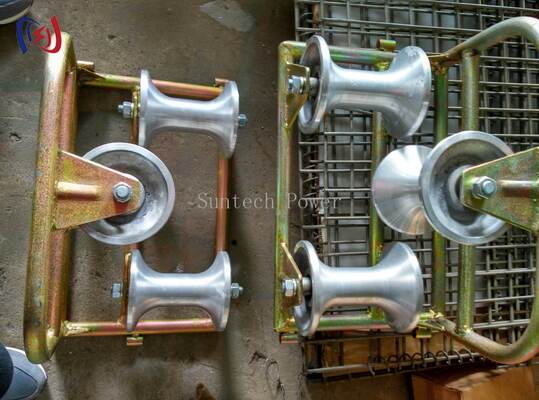 プロのコーナーグラウンドローラー3シブ10KNのレーティング負荷と耐腐食設計で90度の曲がり保護