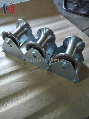 プロ 10-20KN 名付け負荷ケーブルピテッドローラー 腐食耐久性のある耐久性ポリエチレン構造