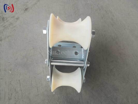 プロ 10-20KN 名付け負荷ケーブルピテッドローラー 腐食耐久性のある耐久性ポリエチレン構造