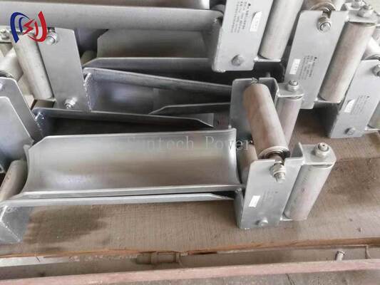 プロフェッショナル・フレームド・ケーブル・ローラー 180mm 最大ケーブル直径,20KN 定量負荷,地下設置のための耐腐蝕設計