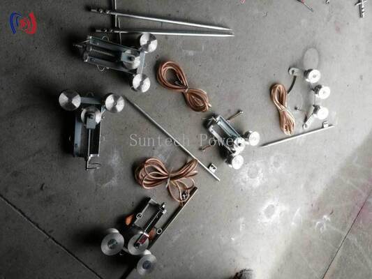 プロフェッショナル 100A マックス ストリーム グラウンディング ブロック 底径 50mm と 安全な電気 Earthing のための鋳造鋼材