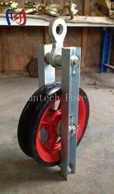 低摩擦シブと50KNの名付け負荷でスムーズで効率的なケーブル方向変更のためのプロの高速ターニングブロック