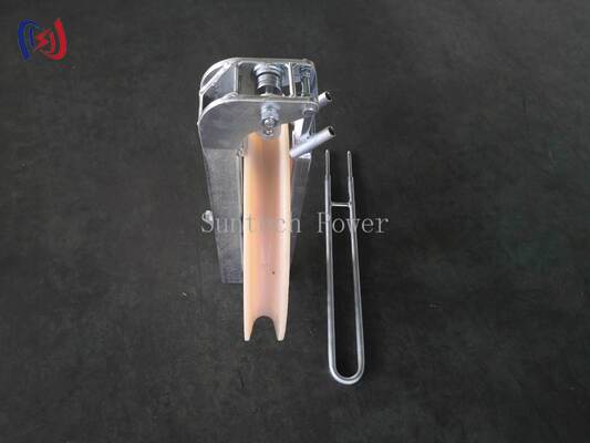 プロヘリコプターストリングブロック Φ508×75シブと 1-5シブで空中導体設置