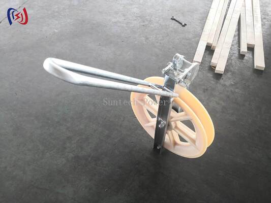 プロヘリコプターストリングブロック Φ508×75シブと 1-5シブで空中導体設置