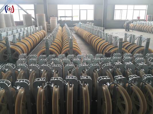 プロヘリコプターストリングブロック Φ508×75シブと 1-5シブで空中導体設置