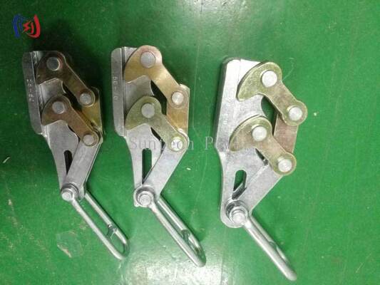 プロのダブルキャムアースワイヤグリッパー11-15mmワイヤの10-30KN名付け負荷と耐腐食のCome Alongクランプ