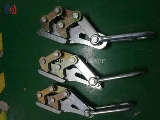 プロのダブルキャムアースワイヤグリッパー11-15mmワイヤの10-30KN名付け負荷と耐腐食のCome Alongクランプ