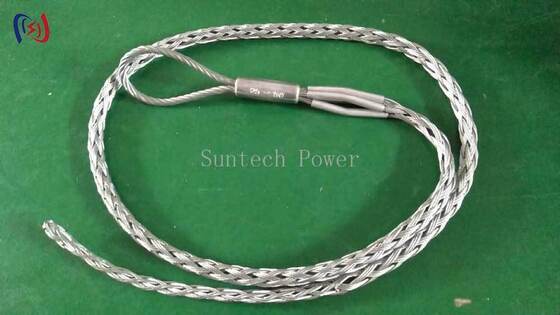 High-Tensile Stainless Steel Cable Mesh Sock Joint for Non-Damaging Grip on 12-150mm Cables