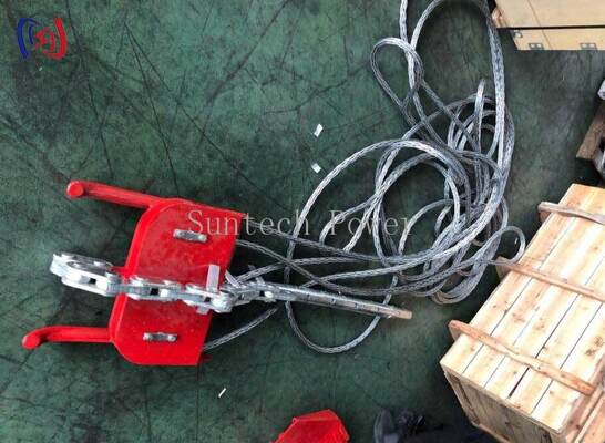 100-180KN定格荷重、精密な三角形形状、耐腐食性アルミニウム合金を備えた3本撚り線用プロフェッショナルヘッドボード