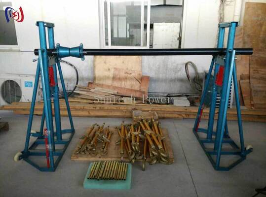 50-300KN定格荷重、2400-5000mm径の油圧ケーブルリールスタンド（安全なケーブル取り扱い用）