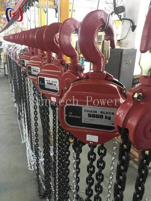 電気建設における重荷を上げるためにプロの手動チェーンホイスト 5-200KNの名付け負荷