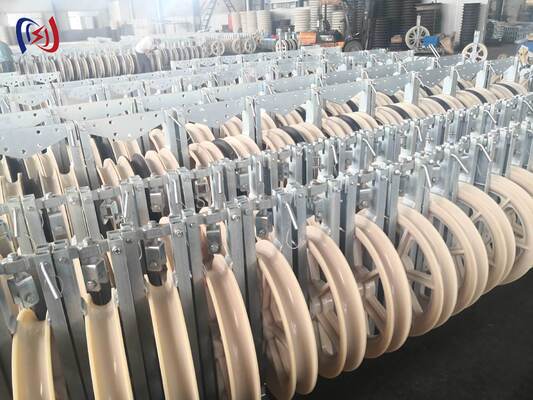 プロフェッショナル822シリーズ 高圧ストリングブロック 150KN レーティング負荷 空気電源線建設用 MC ナイロンシブ