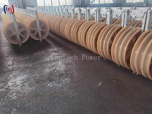 プロフェッショナル916シリーズ ストリングブロック MCナイロンシブ 重用電源送電線建設プロジェクト 50-150KN 定数負荷