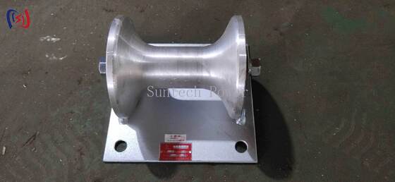 プロフェッショナル 5KN 定格荷重 ケーブルグラウンドローラー キャストアルミニウムキャリア付き 150-160mm 地下ケーブル設置用