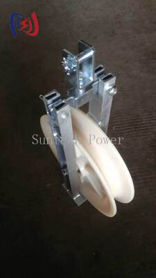 20〜50KN OPGWストリングブロック 660×110mm ナイロンシブと光ファイバーケーブル設置のための直径設計